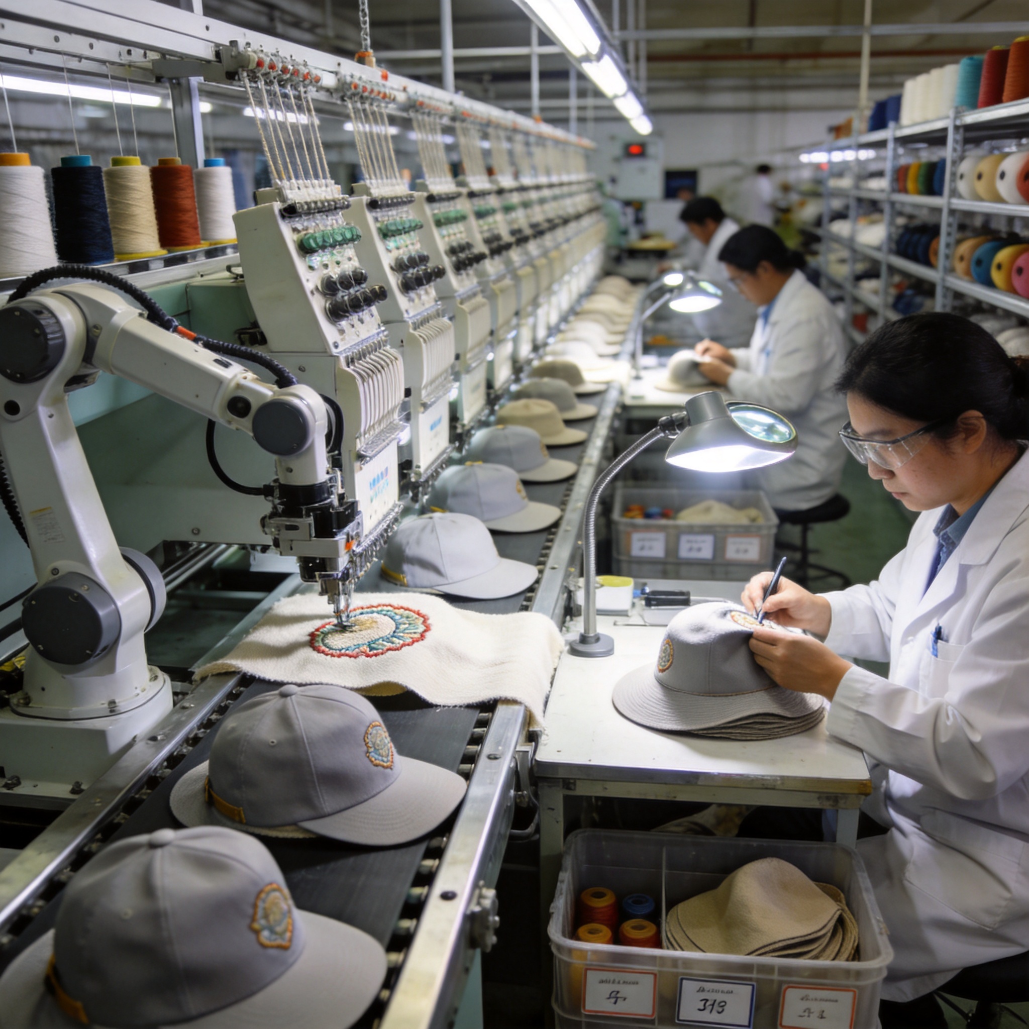 Sewing and embroidery production line at DEVCOM